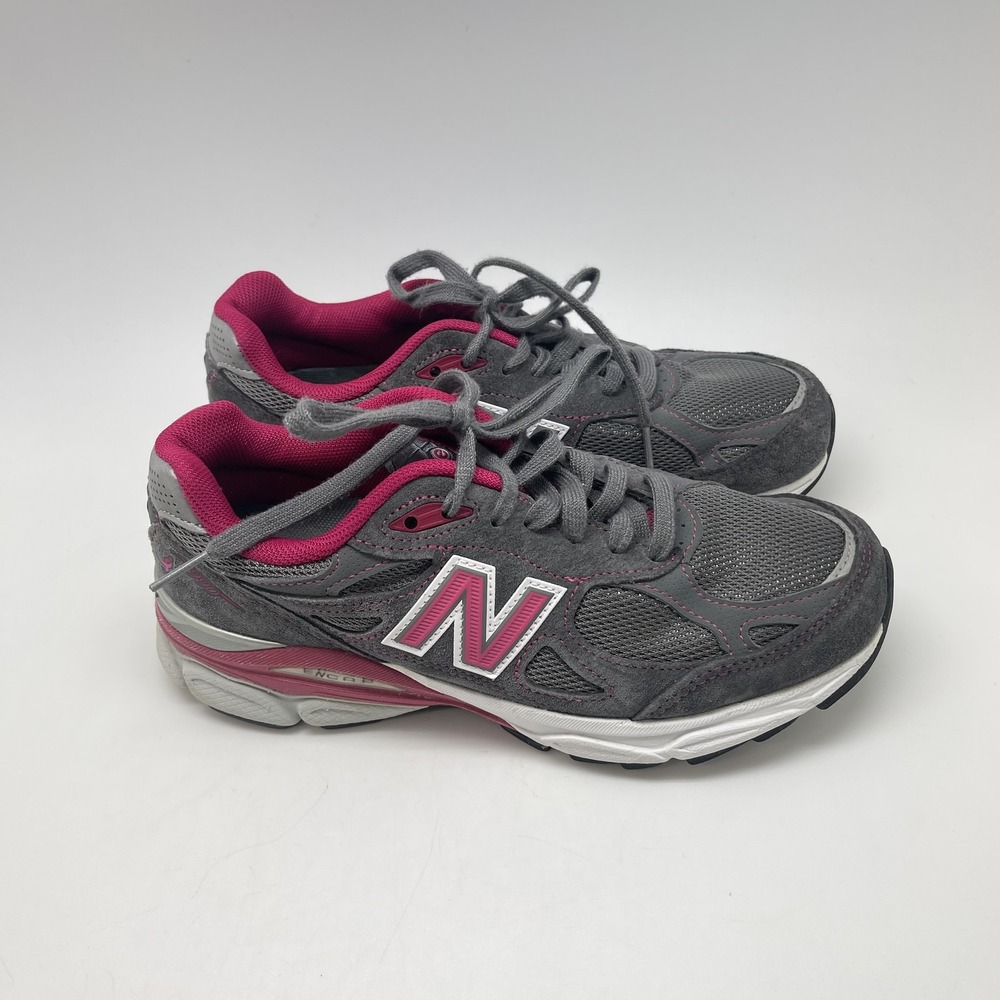 New Balance 990 Shoes Womens 6.5 W990KM3 Gray Running Shoes‎ Susan Komen Cancer